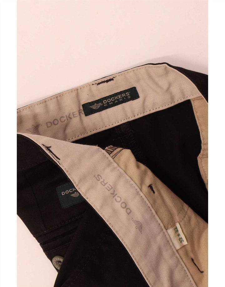 Dockers Herren Khakis Straight Chino Hose W32 L32 Schwarz