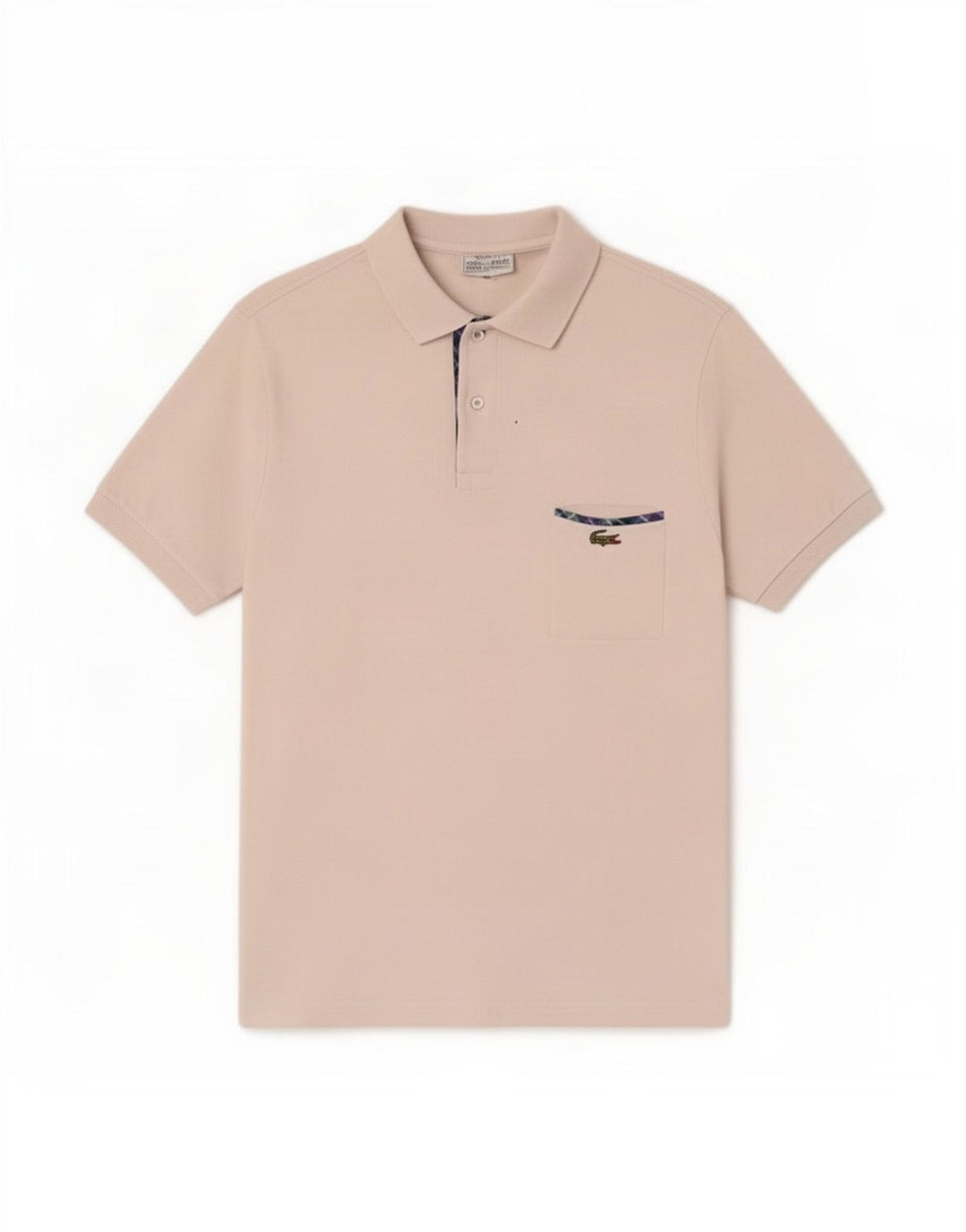 Lacoste Herren-Poloshirt, Größe 5, groß, weiße Baumwolle