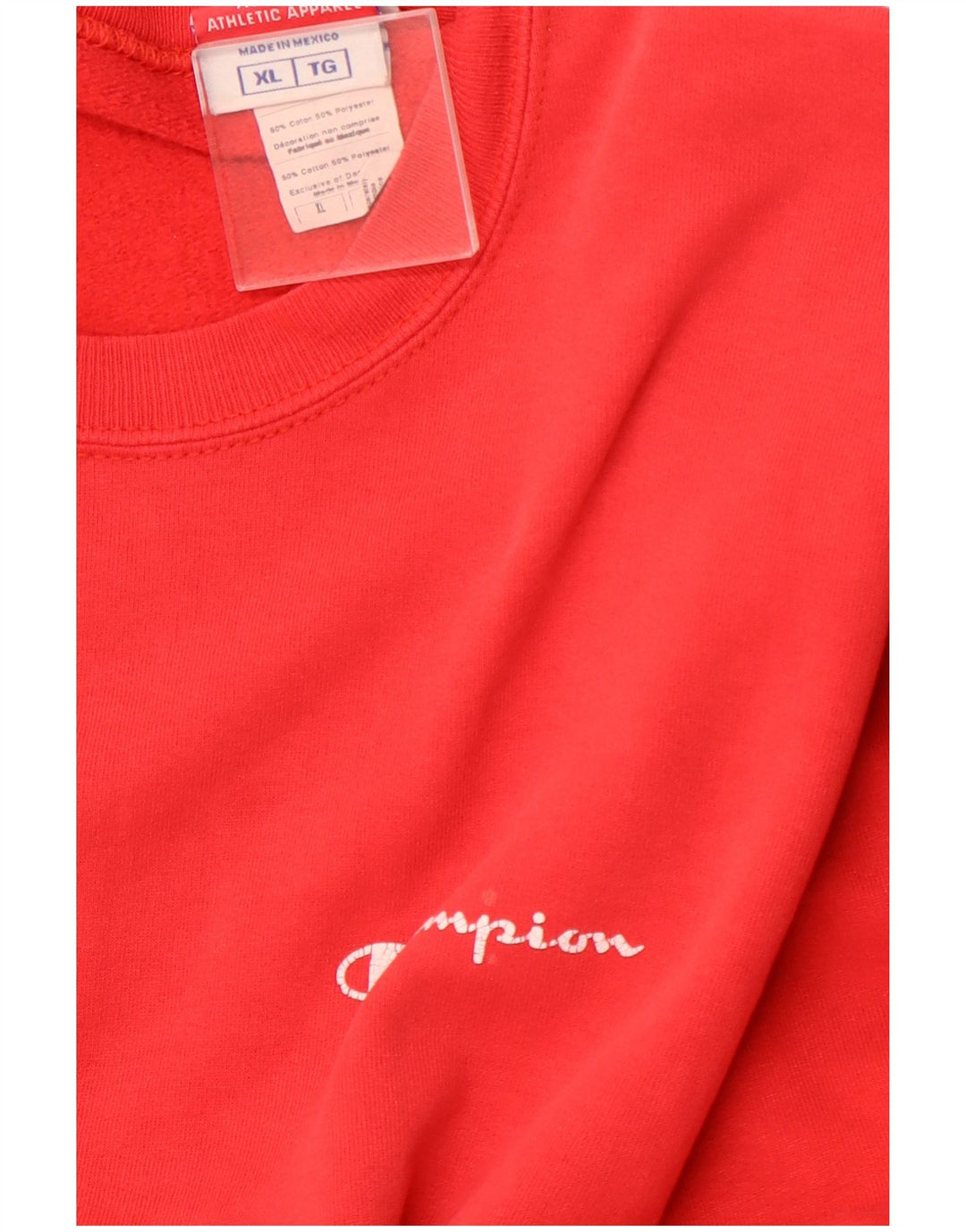 CHAMPION Herren Sweatshirt Pullover XL Rot Baumwolle