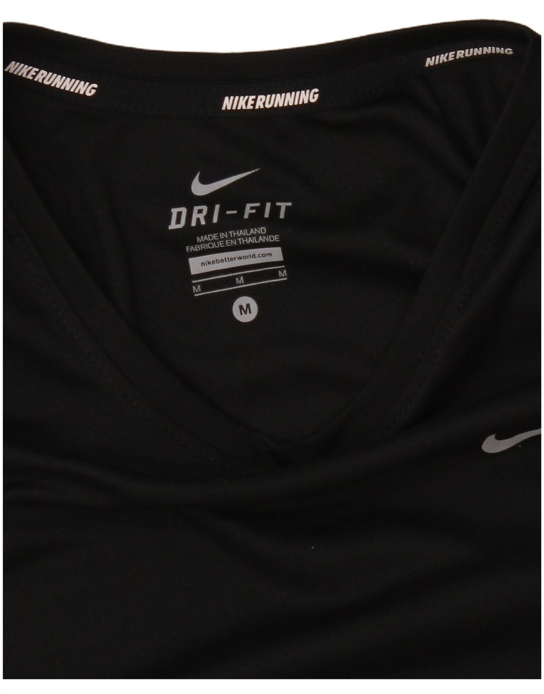 Nike Damen Dri Fit Top Langarm UK 14 Medium Schwarz