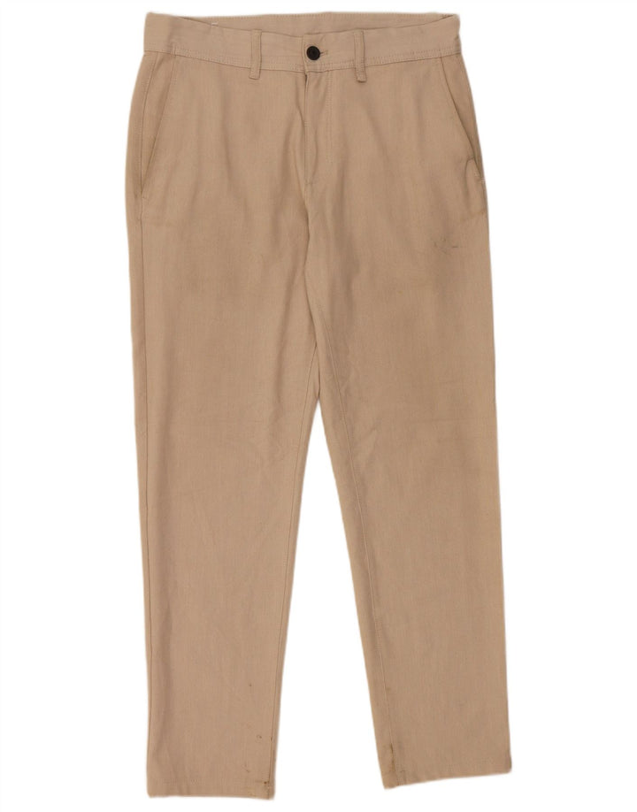 Zara Slim Chino-Hose für Herren, EU 38, Größe S, W30, L28, Beige, Polyester
