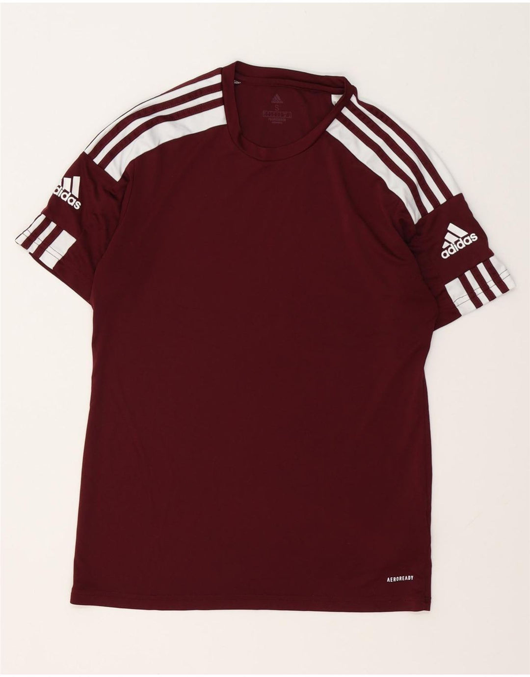 ADIDAS Herren Aeroready Graphic T-Shirt Top Small Burgund Polyester