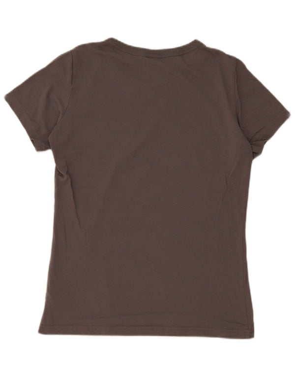 G-Star Damen Grafik-T-Shirt-Oberteil UK 12 Mittelgraue Baumwolle