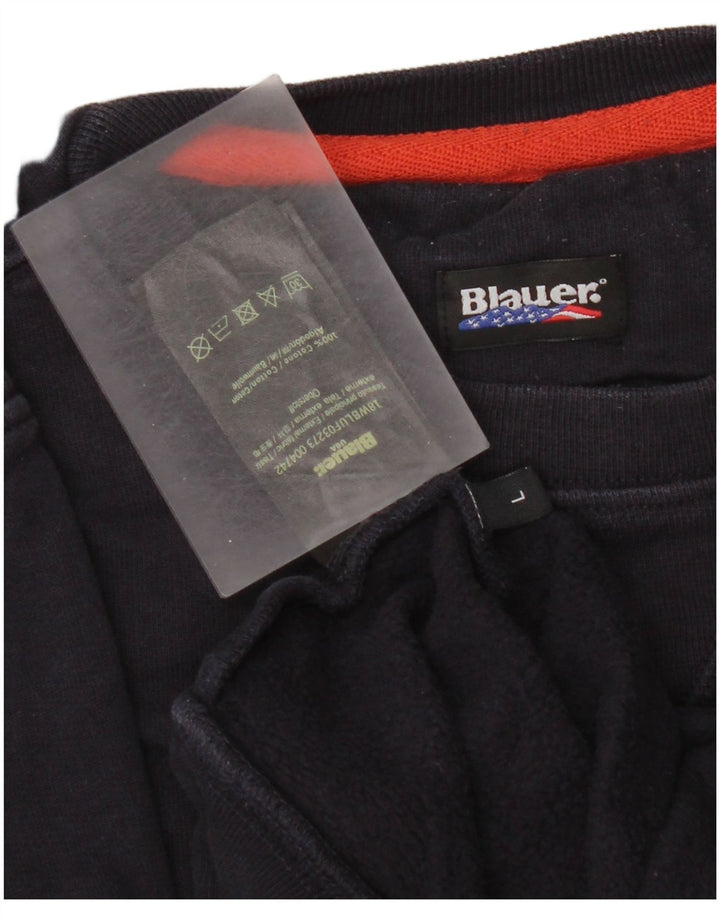 Blauer Grafik-Sweatshirt für Jungen, 13–14 Jahre, groß, marineblau, Baumwolle