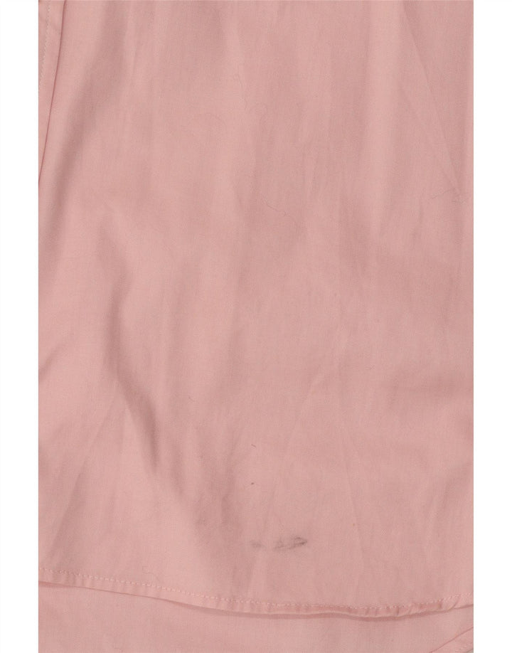 LACOSTE Herren Kurzarm-Hemd mit normaler Passform, Größe 44 XL, rosa Baumwolle