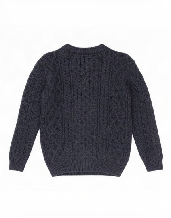 Aran Sweater Market Damen-Pullover mit U-Boot-Ausschnitt, UK 6, XS, Marineblau