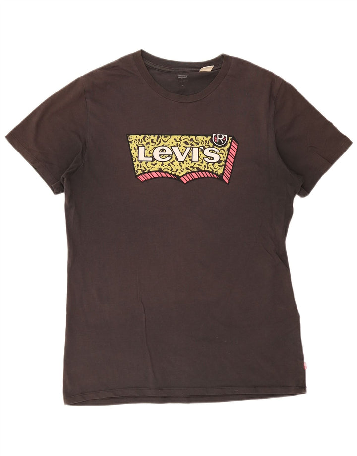 Levi's Herren-T-Shirt mit Grafik, mittelgraue Baumwolle