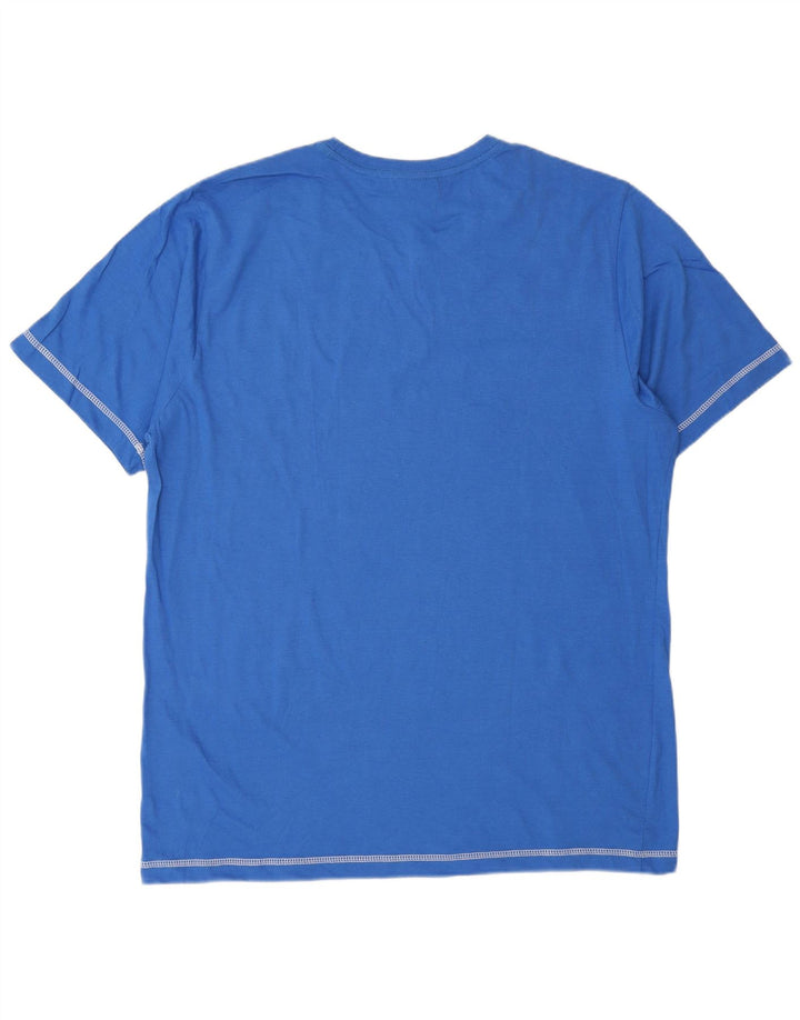 Uncle Sam Herren-T-Shirt mit Grafik, XL, Blau, Baumwolle