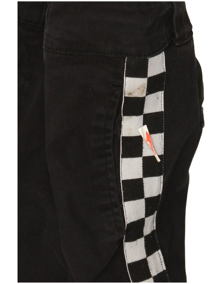 Dickies Slim Chino-Hose für Damen, US 9, M, W29, L28, Schwarz, geometrisch