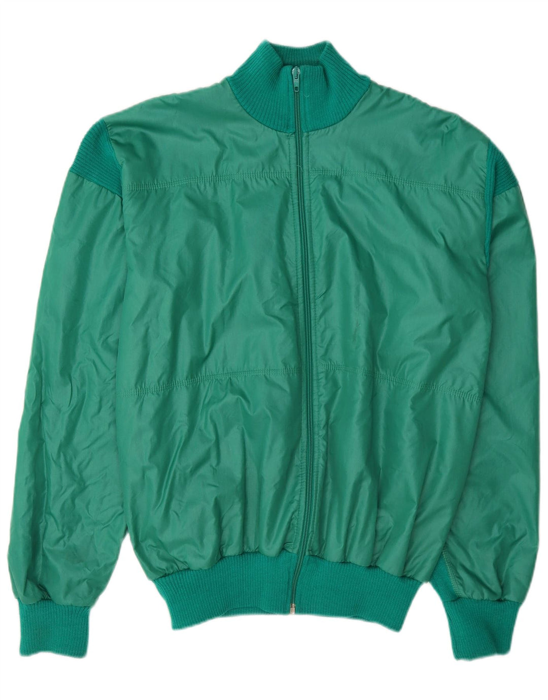 Vintage Herren Trainingsanzug Top Jacke Mittelgrün