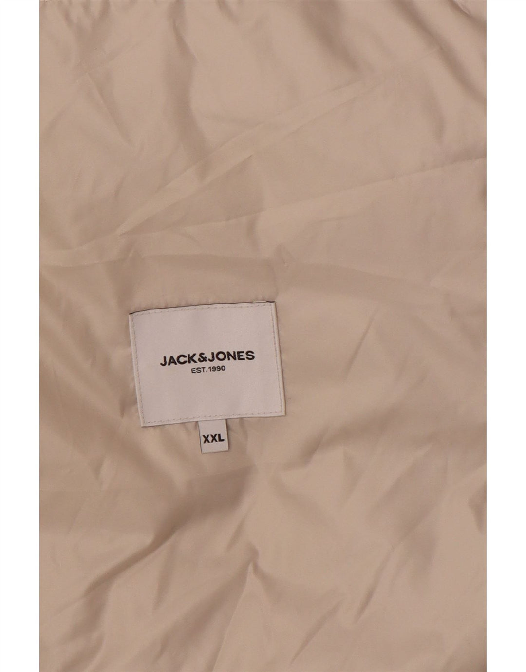 Jack & Jones Herren Wattierte Jacke UK 44 2XL Beige Polyester