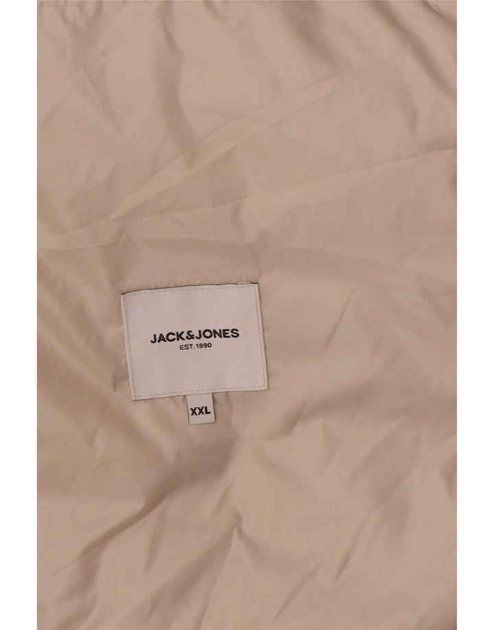 Jack & Jones Herren Wattierte Jacke UK 44 2XL Beige Polyester