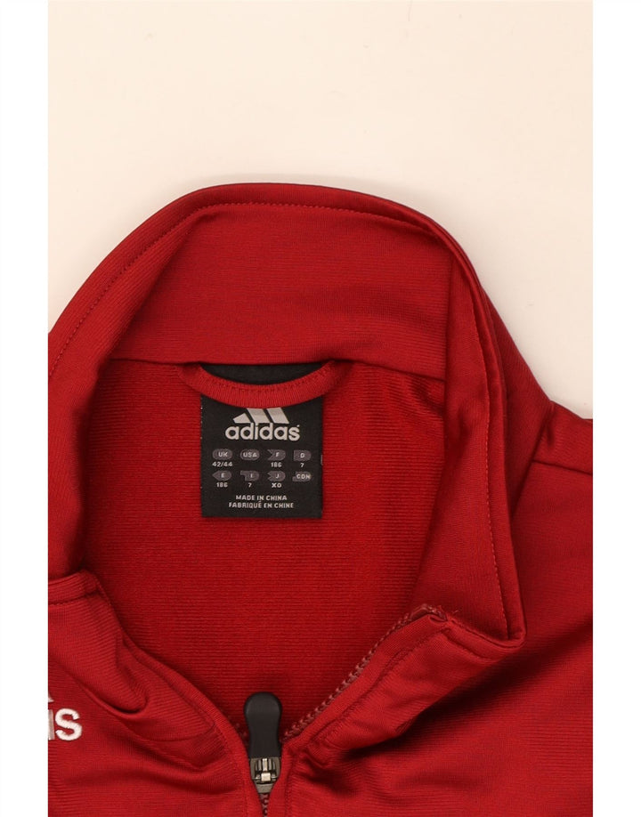 ADIDAS Mens Tracksuit Top Jacket UK 42/44 Large Red Colourblock Polyester Vintage Adidas and Second-Hand Adidas from Messina Hembry 