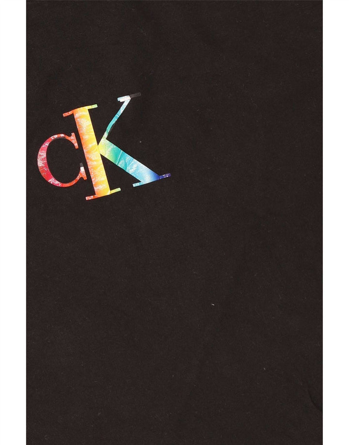 Calvin Klein Jeans Herren T-Shirt mit Grafik, Größe L, Schwarz