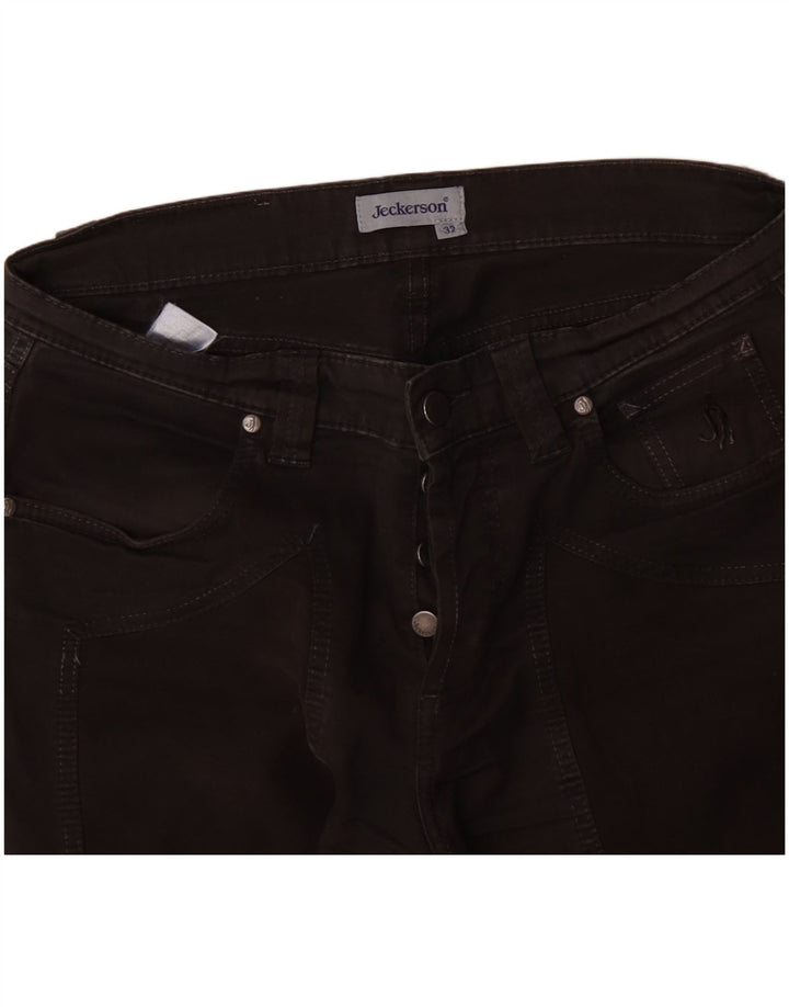 Jeckerson Damen Straight Jeans W32 L29 Schwarze Baumwolle
