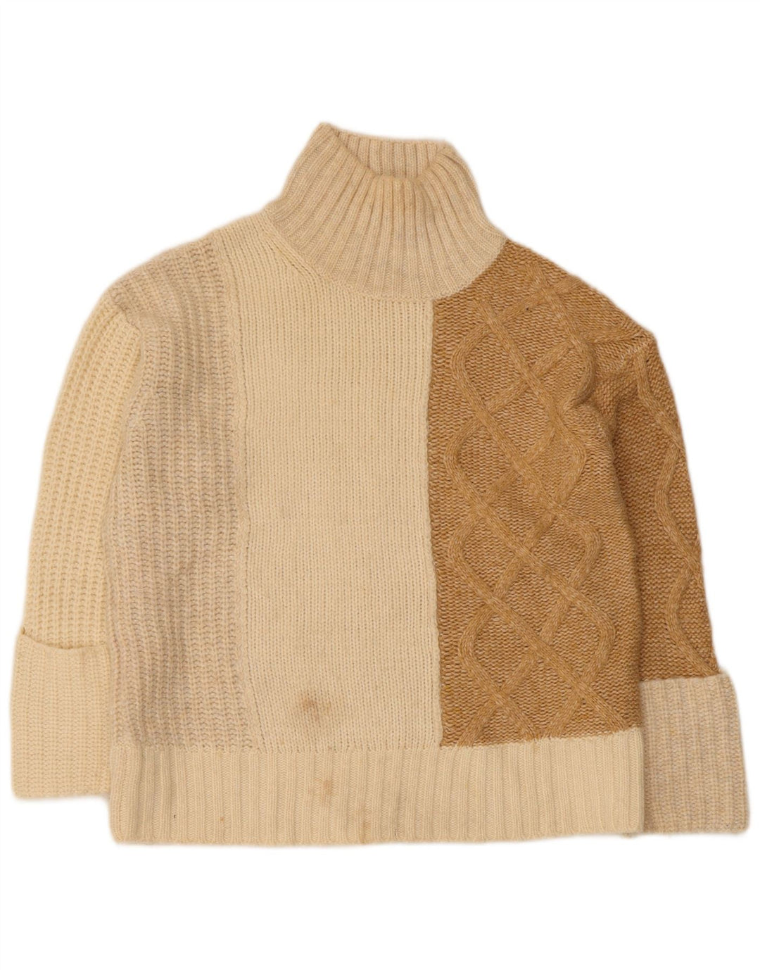 Marks & Spencer Damen-Pullover mit Rollkragen, Gr. 10, Größe S, gebrochenes Weiß