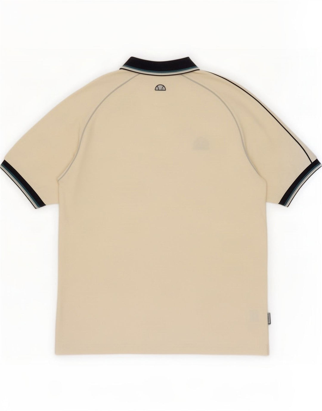 Ellesse Herren-Poloshirt, groß, cremefarbene Baumwolle
