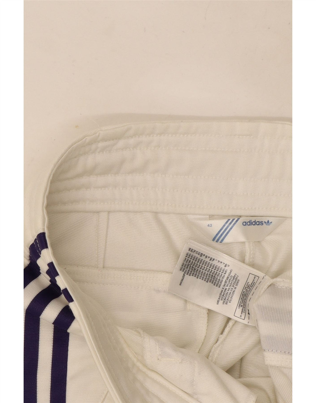 Adidas Damen Trainingshose EU 42 Large Weiß Polyester
