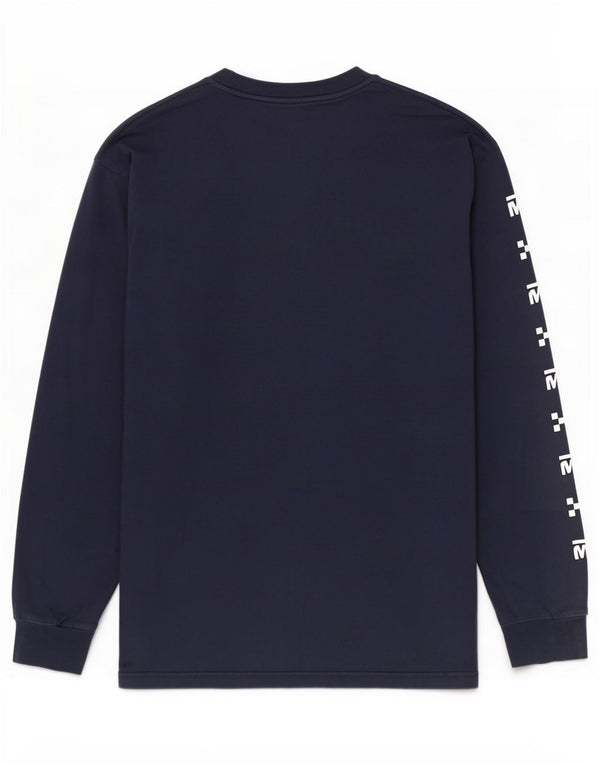 Vans Mens Graphic Top Long Sleeve Medium Navy Blue