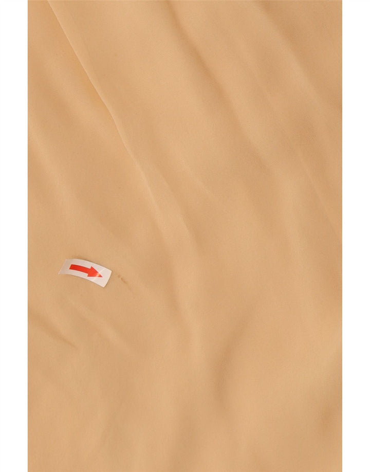 Simona Barbieri Damen Twin-Set A-Linien-Kleid UK 12 Mittelbeige Seide