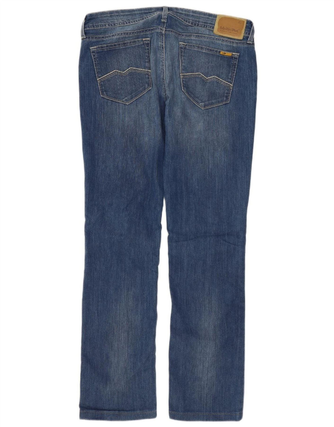 Meltin' Pot Damen Bootcut-Jeans W31 L29 Blaue Baumwolle