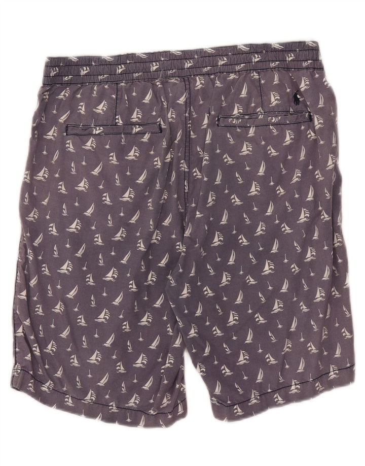Polo Ralph Lauren Herren-Shorts mit abstraktem Muster, mittelgroß, W32, Marineblau