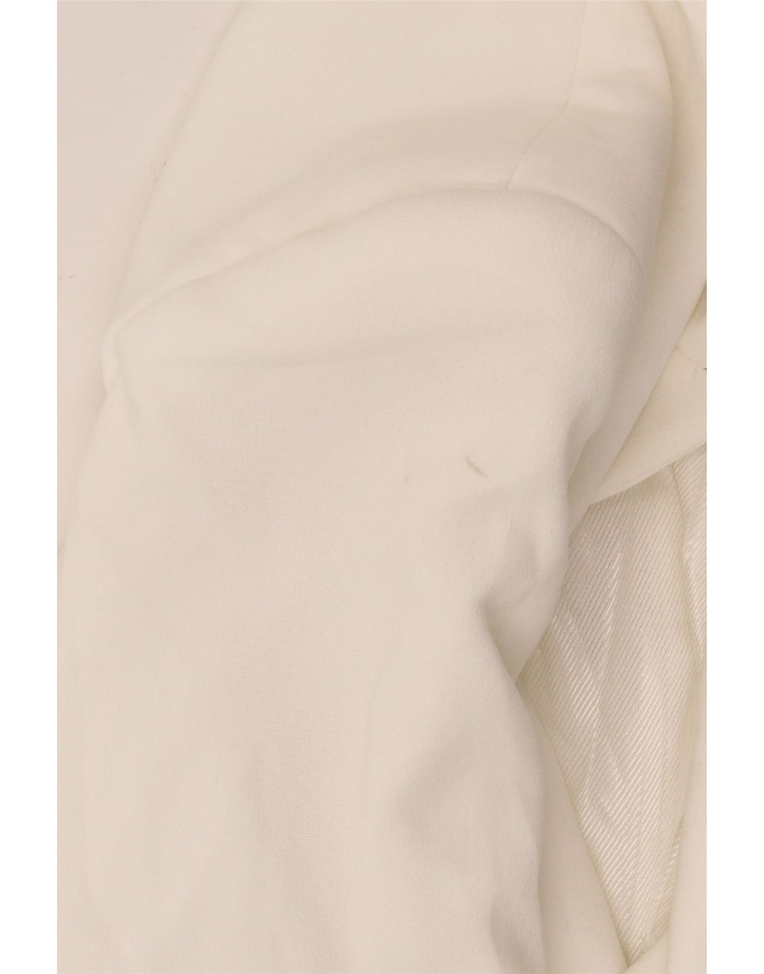 Zara Damen-Blazer, offen, übergroß, UK 6, XS, Weiß, Polyester