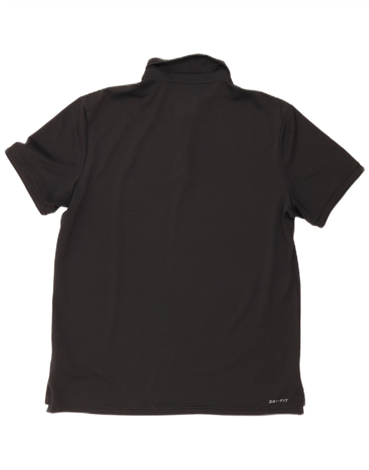 Nike Herren Dri Fit Poloshirt, großes schwarzes Polyester
