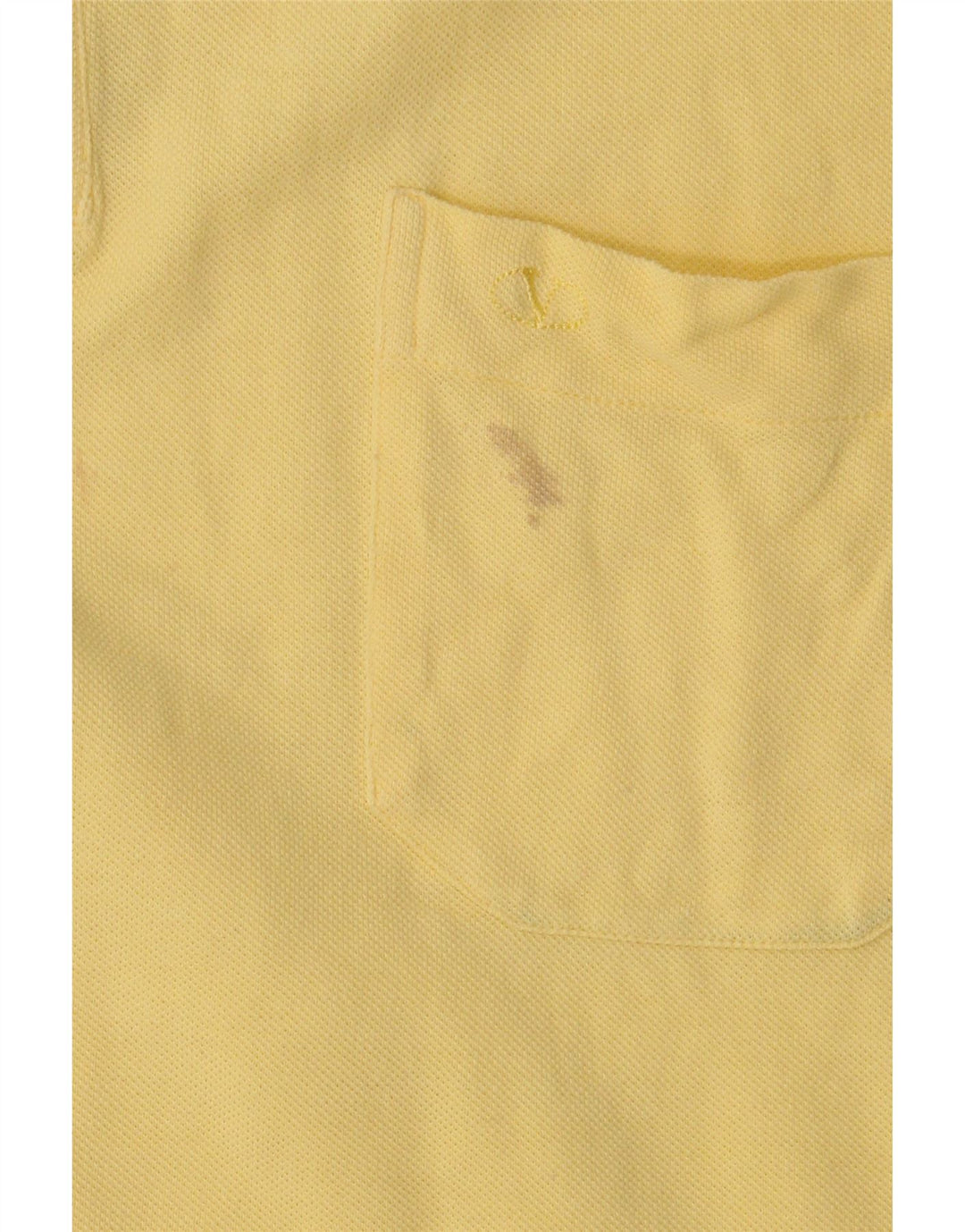 Valentino Herren-Poloshirt, groß, gelbe Baumwolle