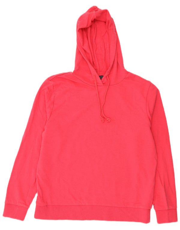 Marks & Spencer Damen Kapuzenpullover UK 12 Mittelrosa Baumwolle
