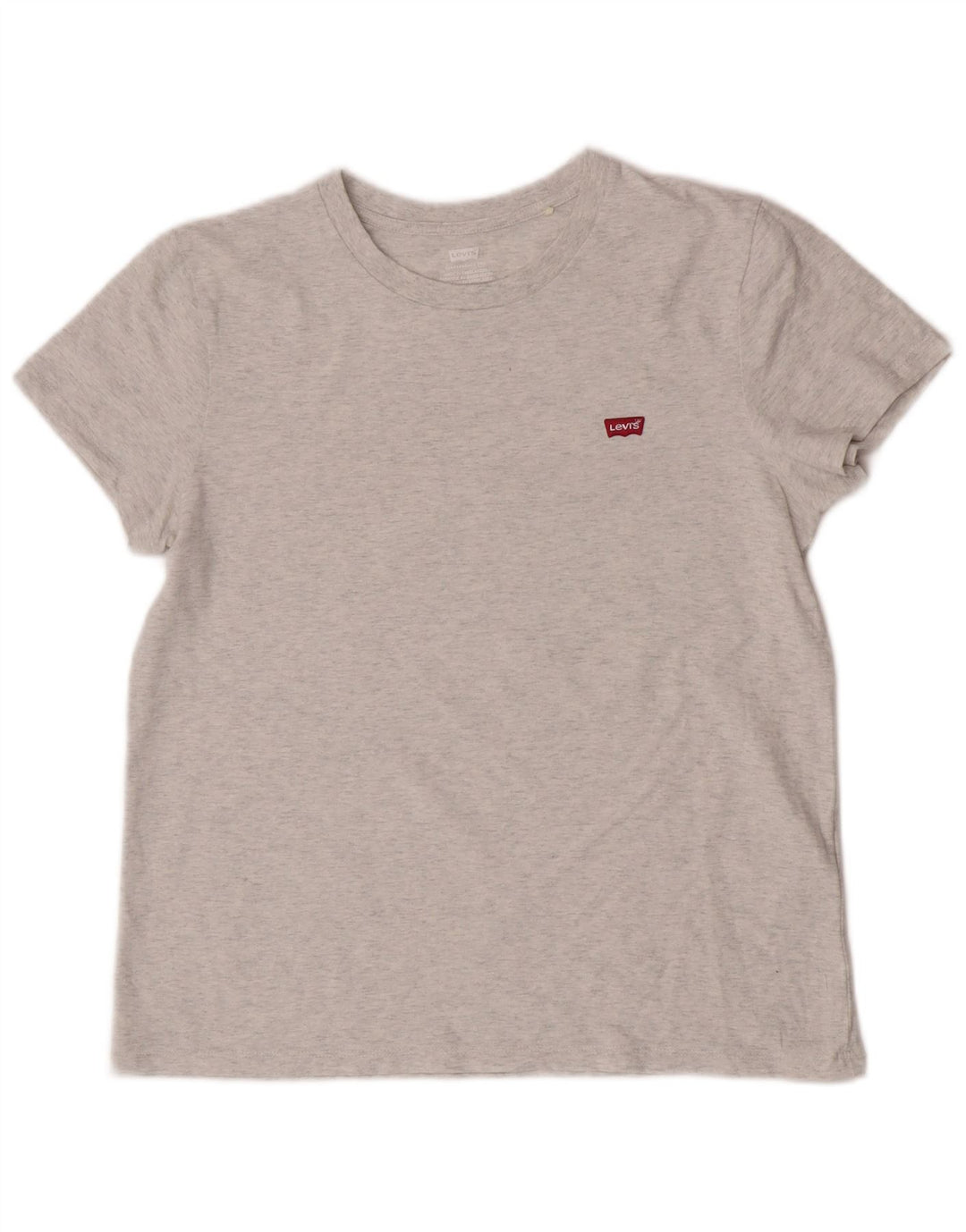 Levi's Damen T-Shirt Top UK 12 Mittelgraue Baumwolle