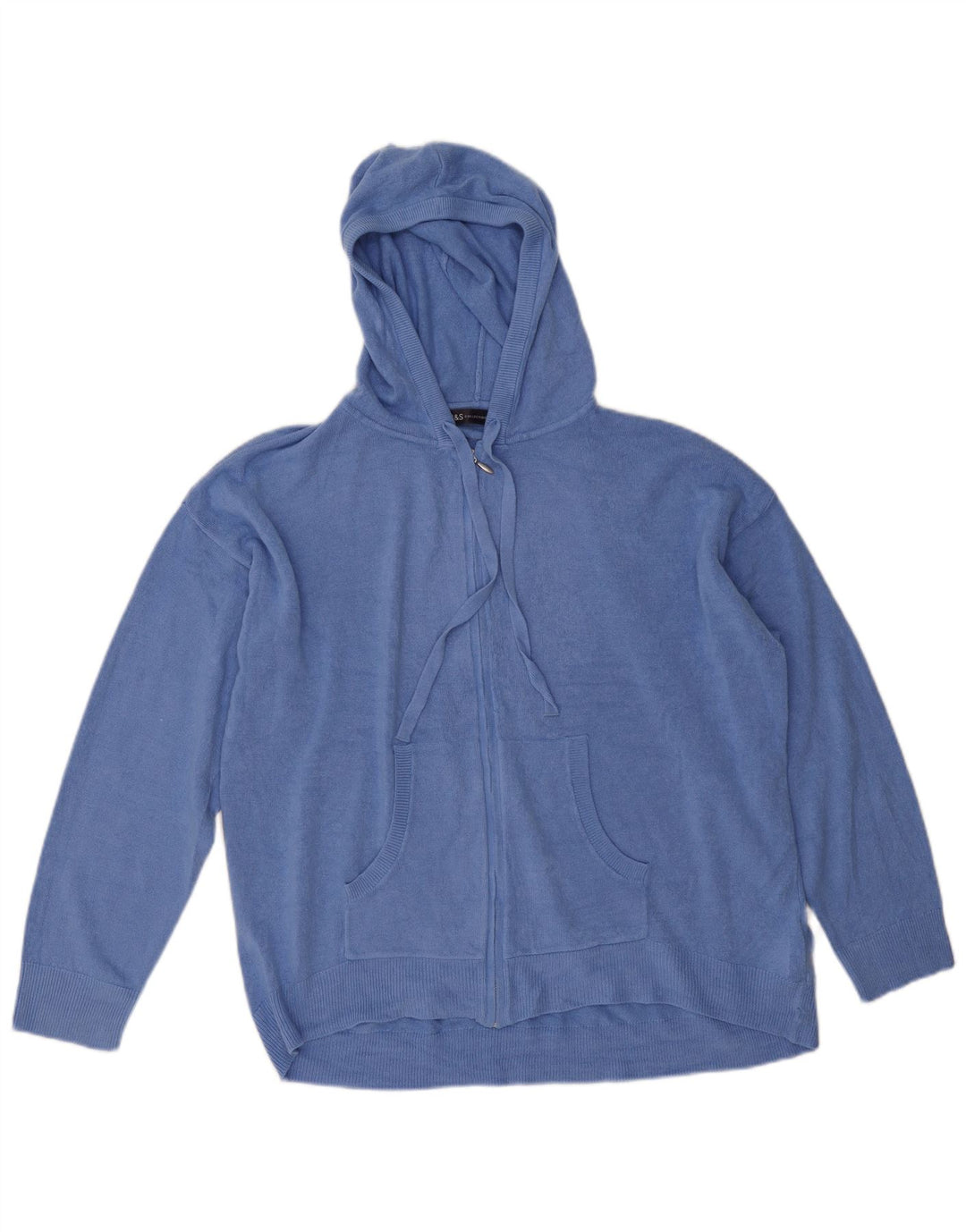 Marks & Spencer Herren-Cardigan mit Kapuze, groß, Acryl, Blau