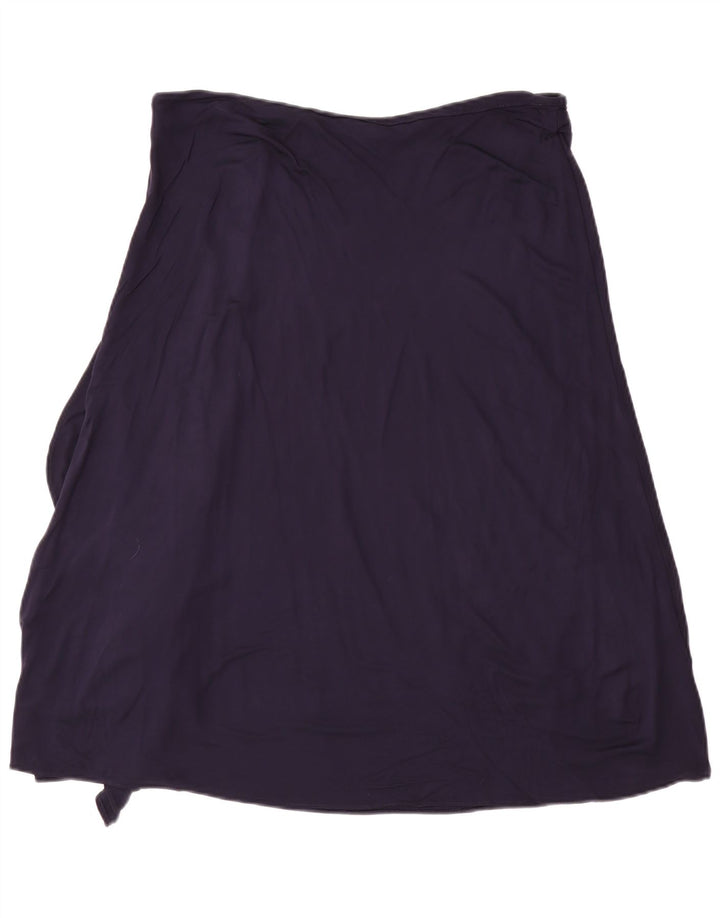 Ralph Lauren Damen-A-Linien-Rock, Größe L, W36, Marineblau, Viskose