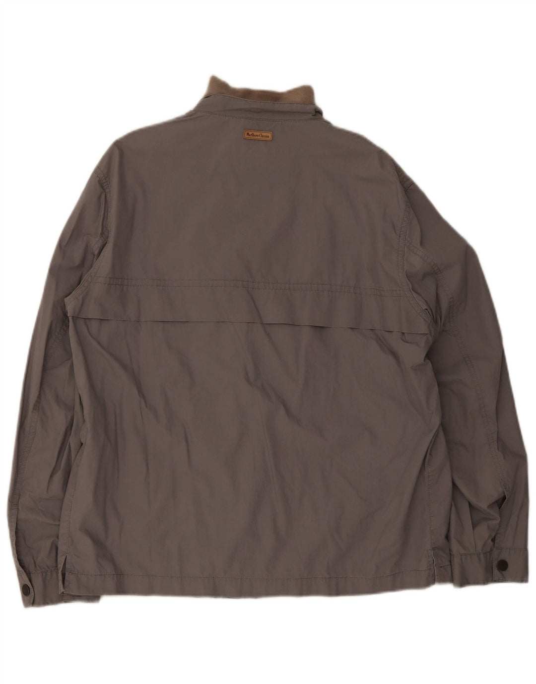 Marlboro Classics Herren Bomberjacke EU 52 XL Graue Baumwolle