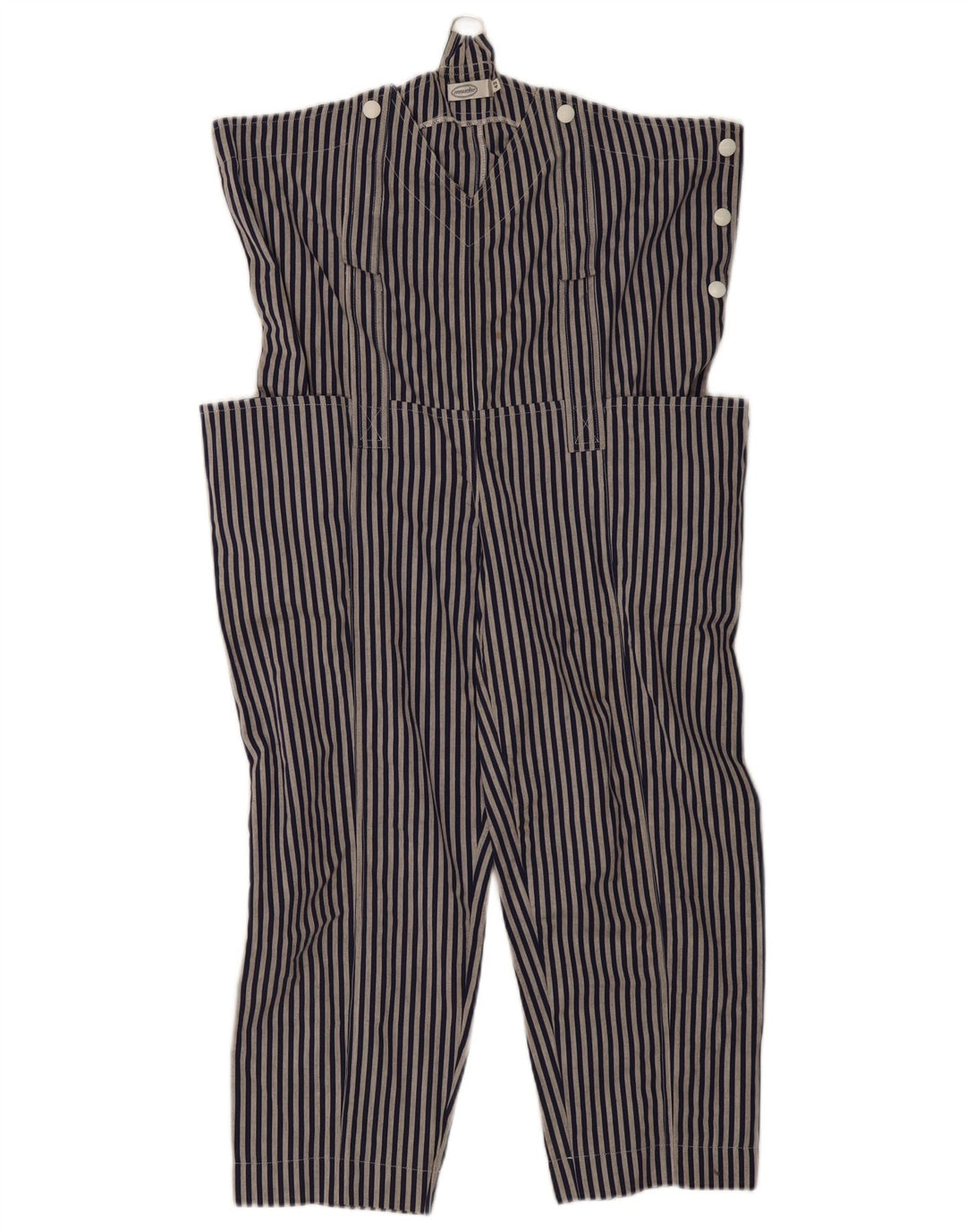 Mouche Damen Overall IT 42 Mittelblauer Nadelstreifen