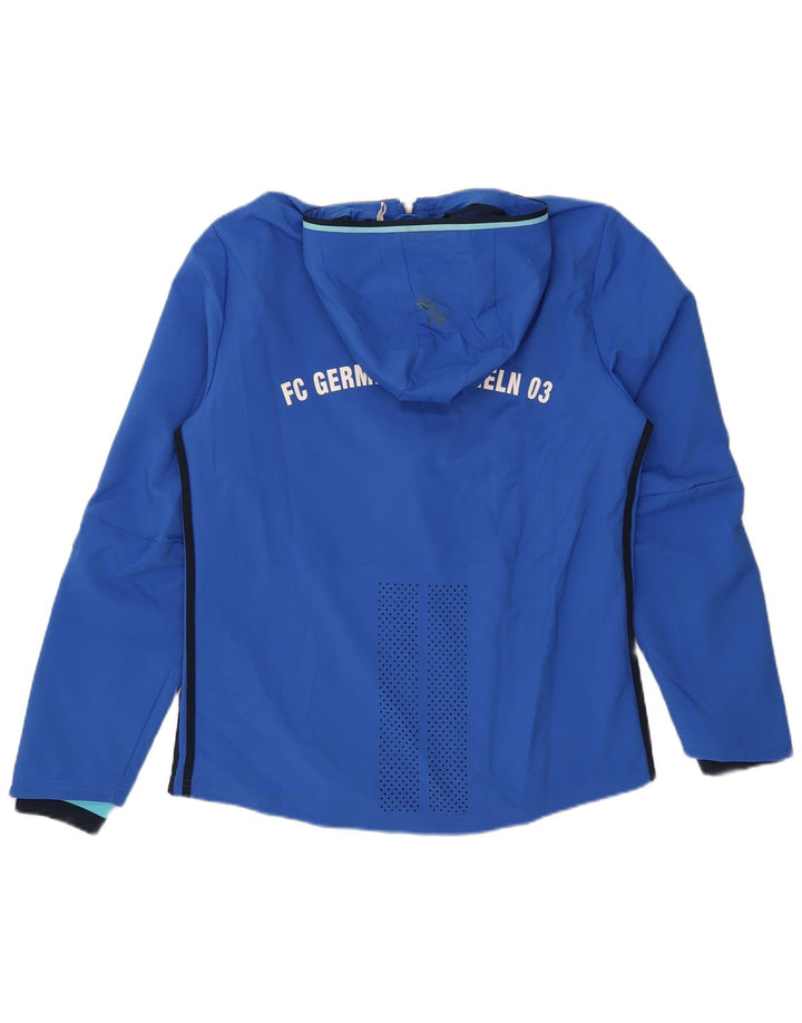Adidas Herren-Trainingsanzug mit Kapuze, mittelblau, Polyester
