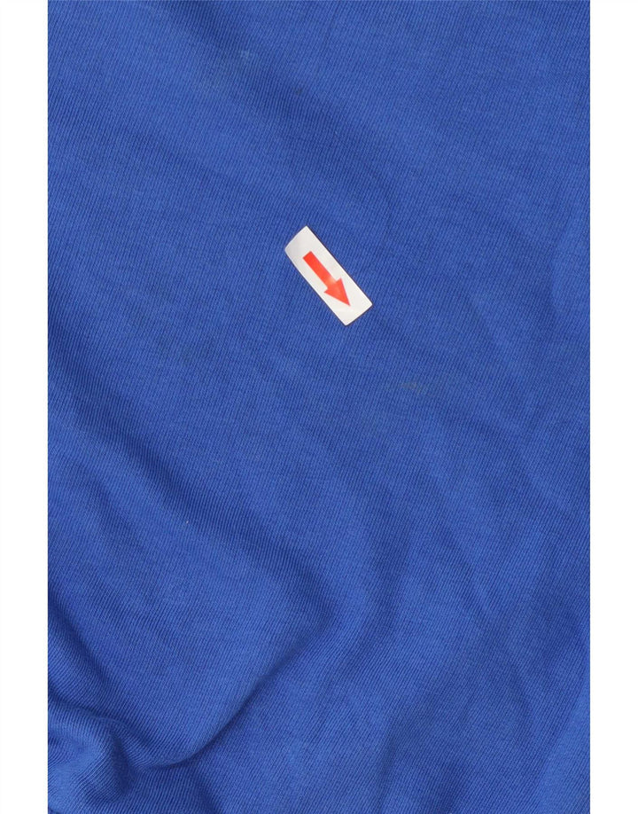 Marks & Spencer Damen Sweatshirt Pullover UK 12 Mittelblaue Baumwolle