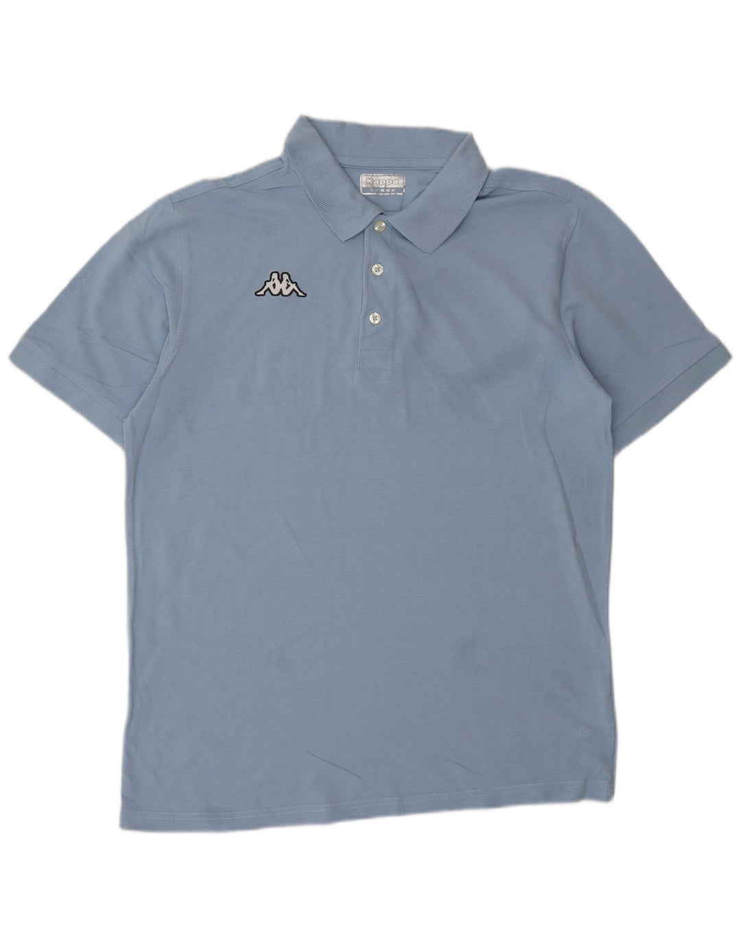 KAPPA Herren-Poloshirt, groß, blaue Baumwolle