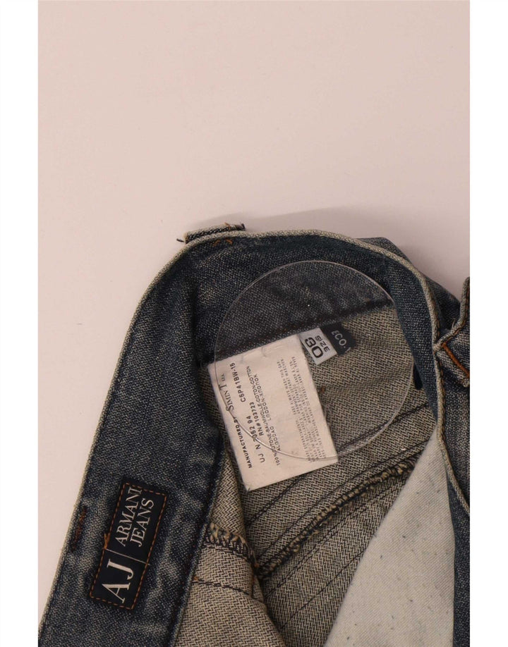Armani Damen Schlagjeans W30 L33 Blaue Baumwolle