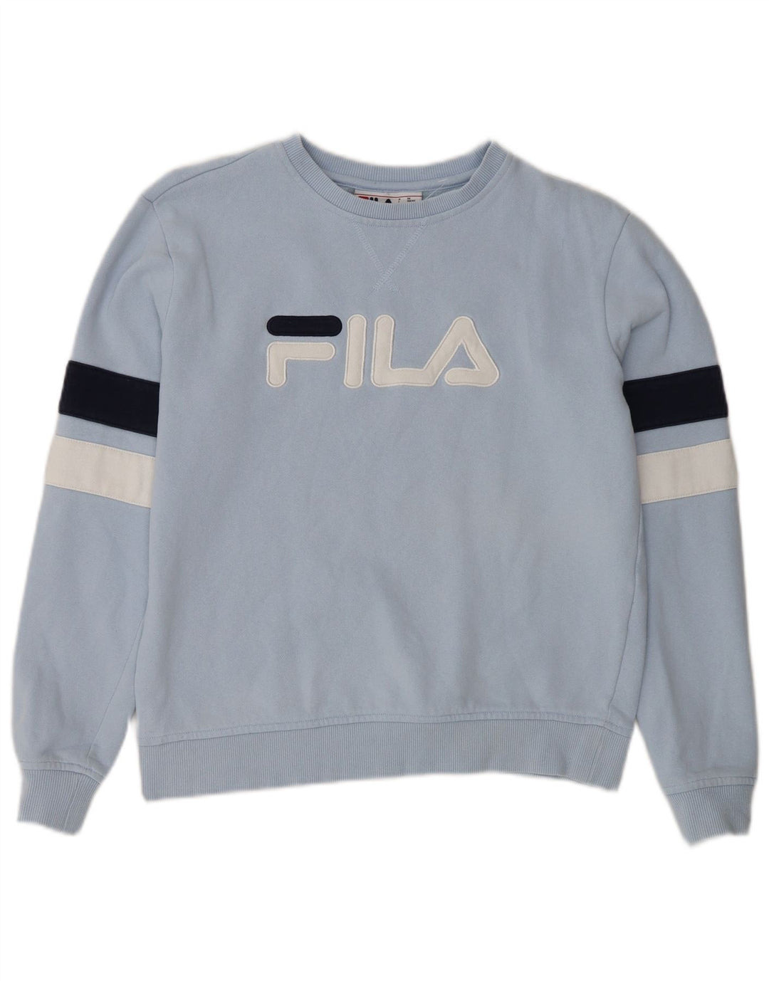 FILA Damen-Sweatshirt in Übergröße, Gr. 10, Größe S, Blau, Farbblock