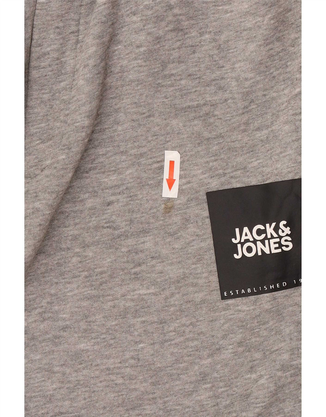 Jack & Jones Herren-Trainingshose, Jogginghose, mittelgrau gefleckte Baumwolle