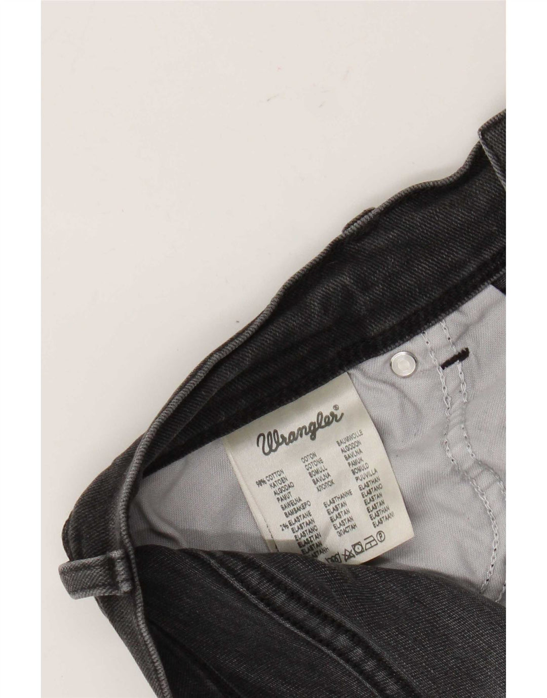 Wrangler Herren Texas Straight Jeans W33 L32 Graue Baumwolle