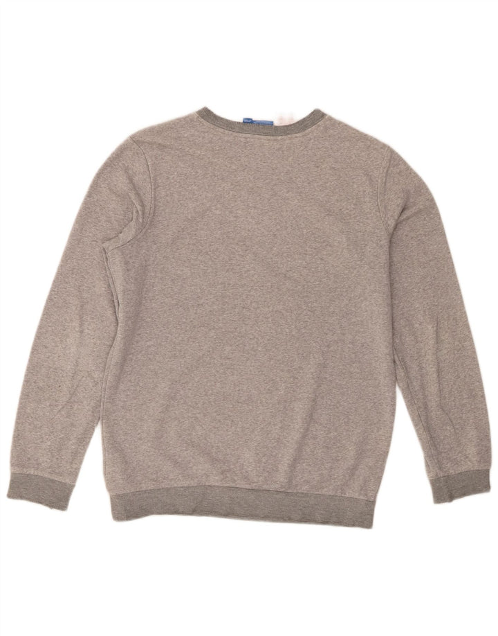 Adidas Jungen Sweatshirt mit drei Streifen, 13–14 Jahre, grau gefleckt