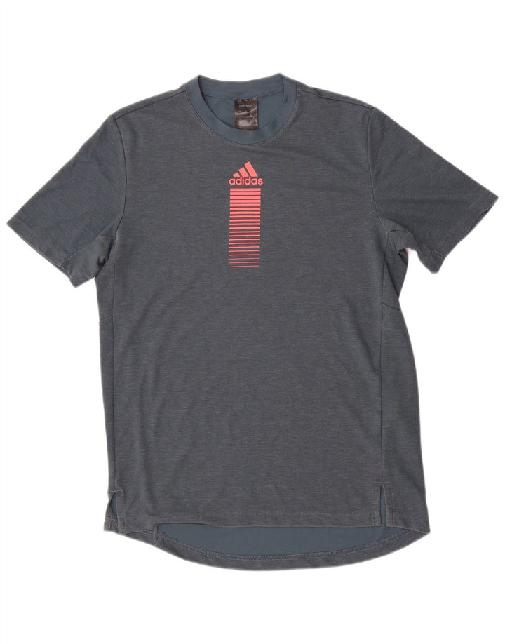 Adidas Herren Grafik T-Shirt Top Small Marineblau Polyester