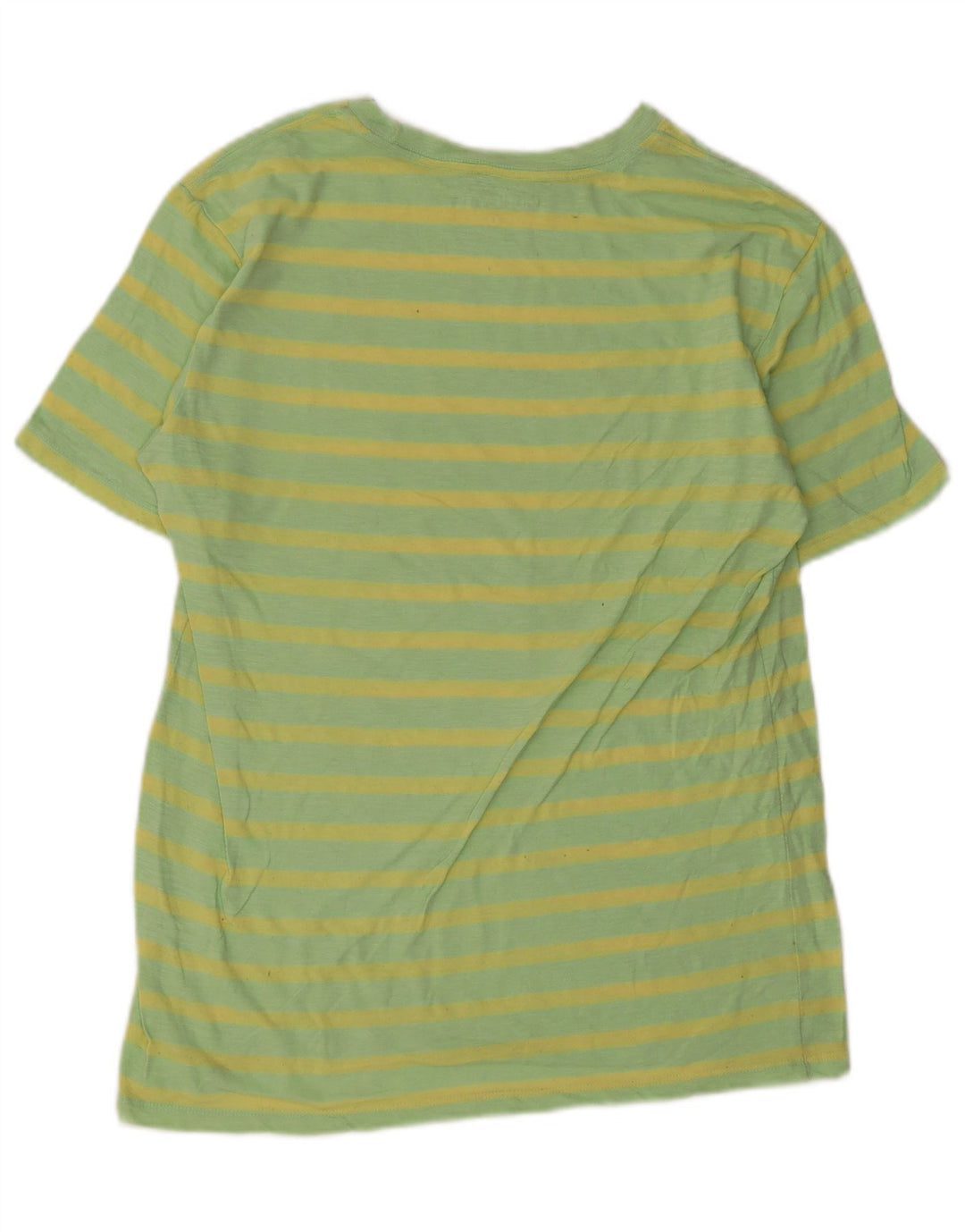 Hurley Herren-T-Shirt-Oberteil, klein, grün gestreift, Baumwolle