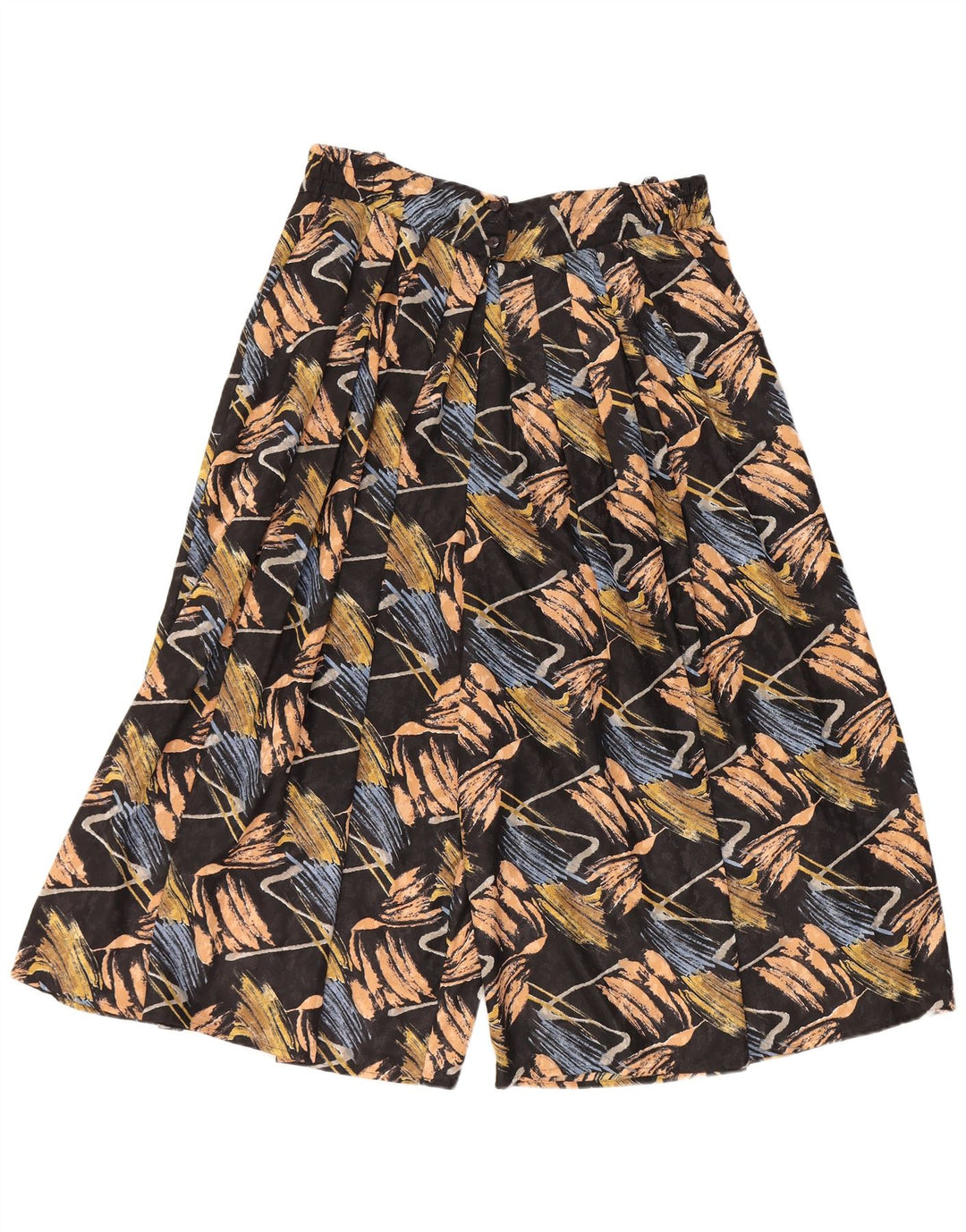 GOLDEN GATE Damen-Hose mit hoher Taille, kurz geschnitten, EU 46, XL, W34, L20, Schwarz