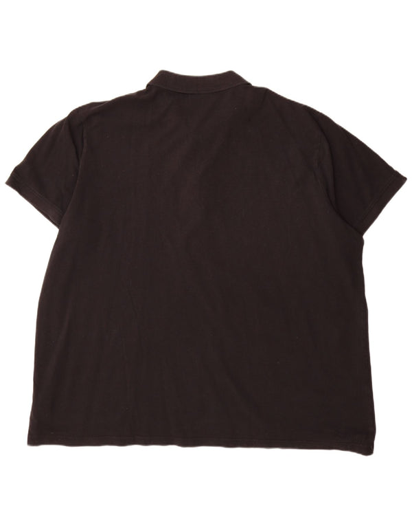 Kappa Herren Poloshirt 4XL Schwarz Baumwolle