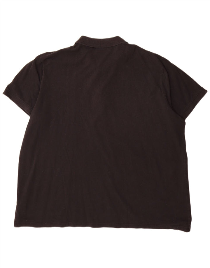 Kappa Herren Poloshirt 4XL Schwarz Baumwolle