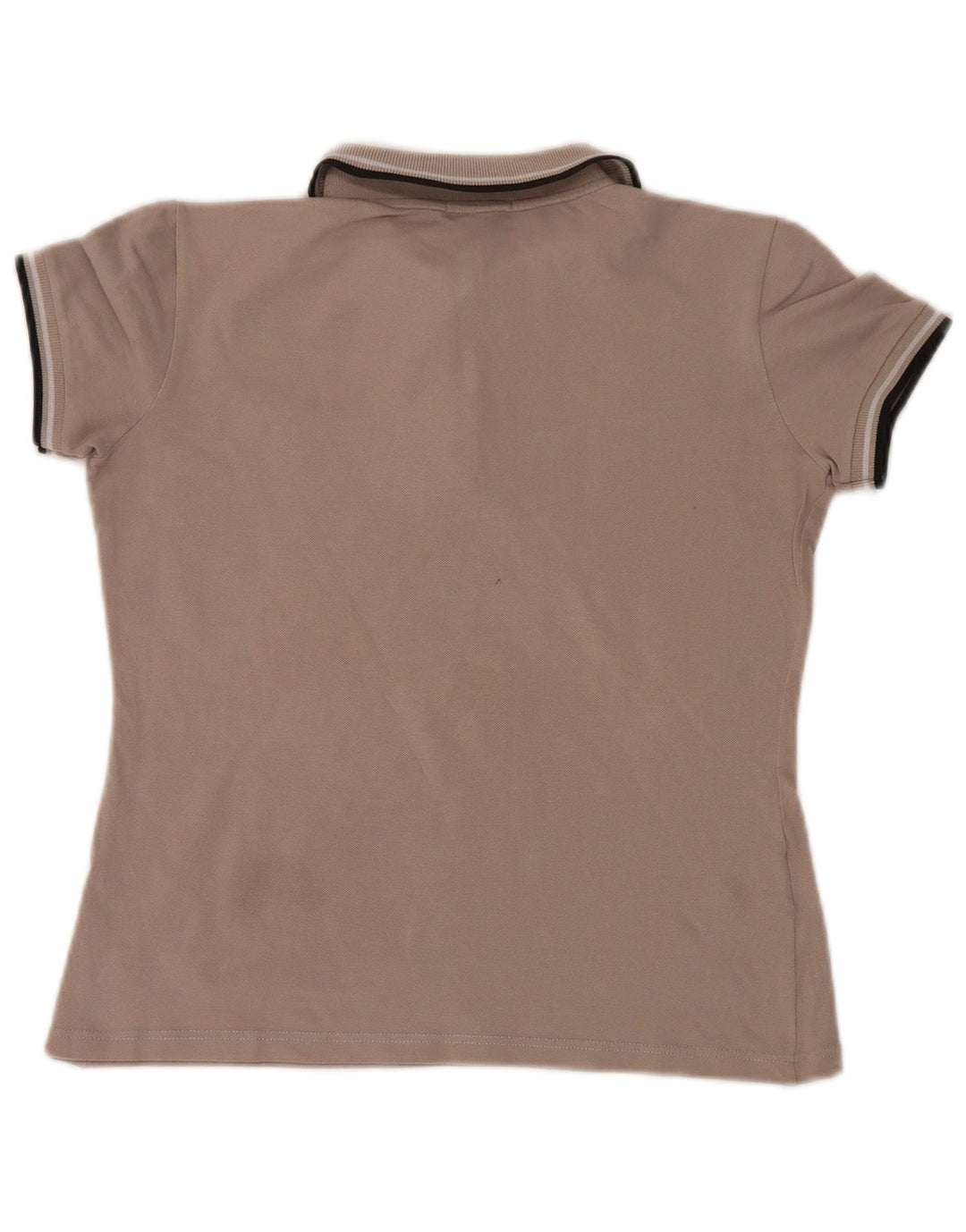 Fred Perry Damen Poloshirt UK 12 Mittelgraue Baumwolle