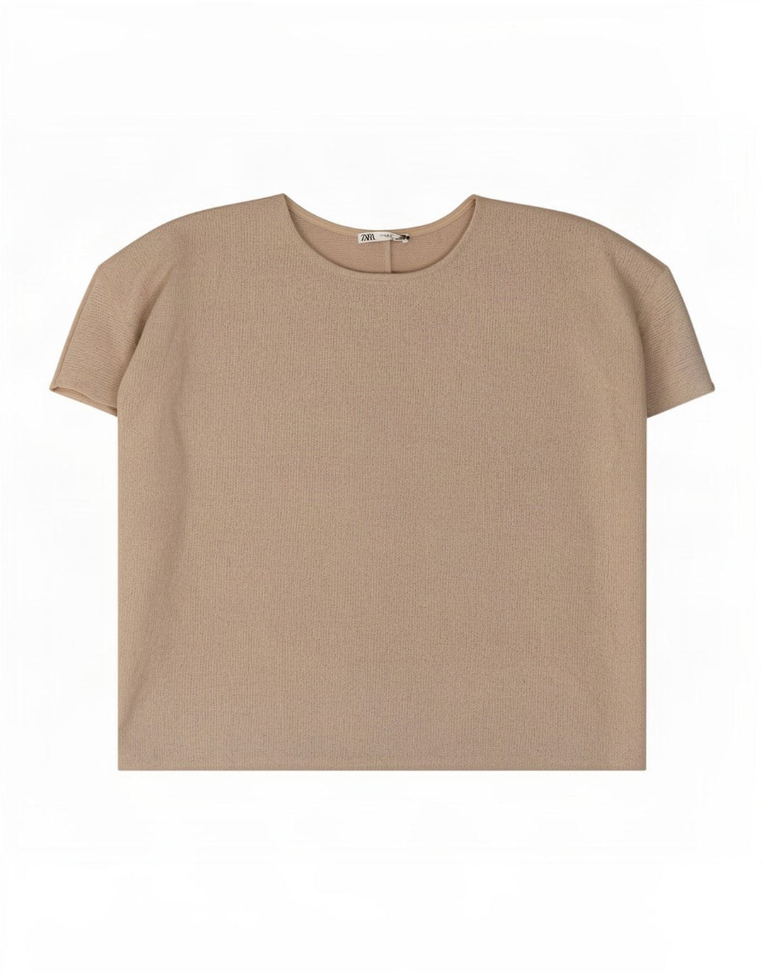 Zara Damen-Oversize-Blusenoberteil, UK-Größe 44, Mittelgraue Viskose